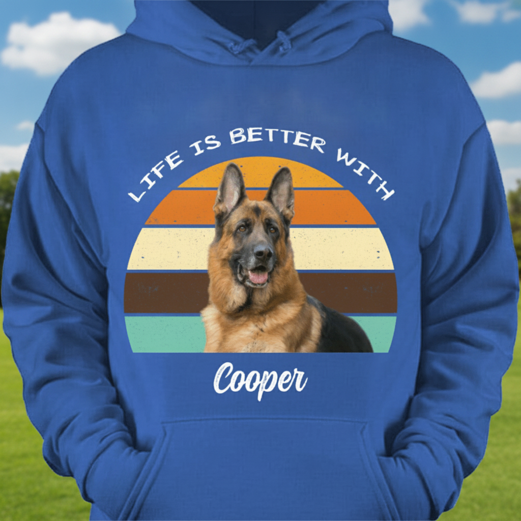 Custom Life Is Better Dog T-Shirt — Gift for Dog Lovers MTU9N