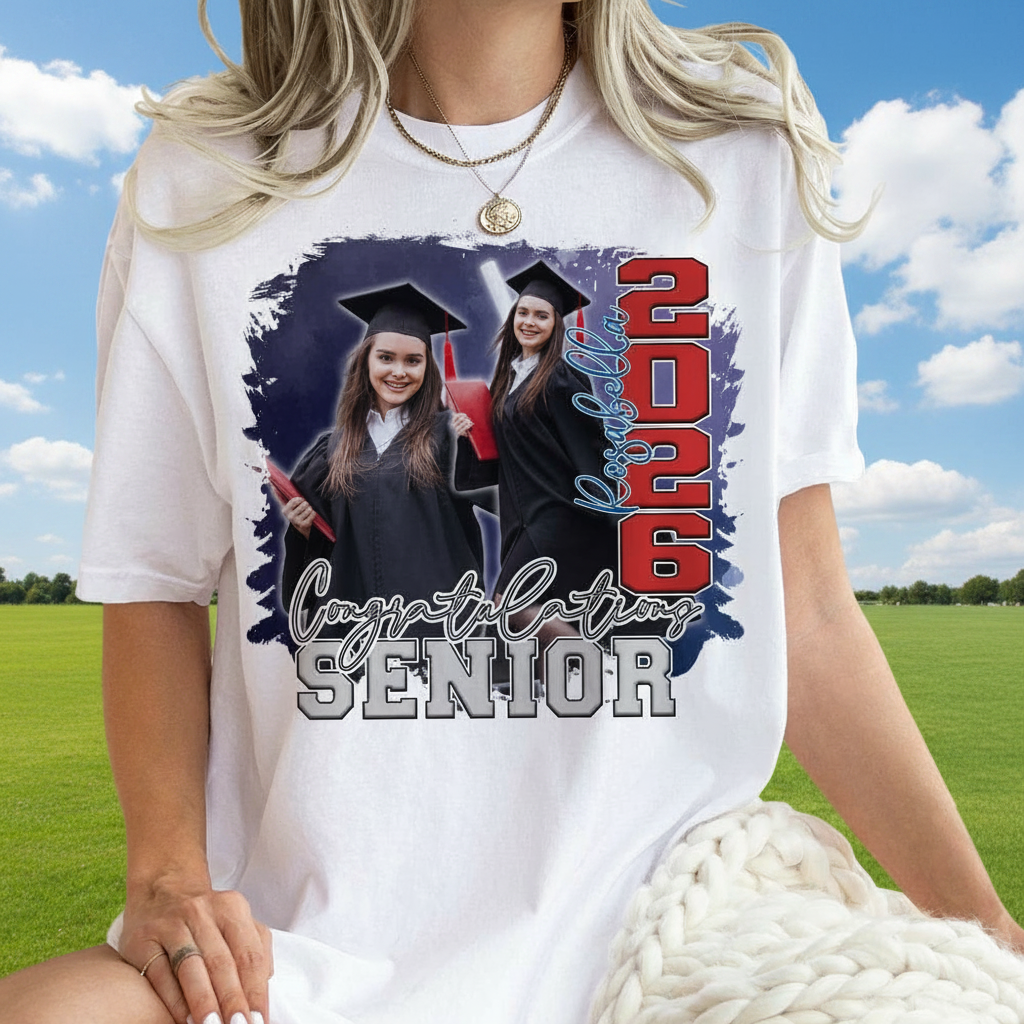 Custom Congratulations Senior Graduation Bright T-Shirt — Custom Gift 9EN73