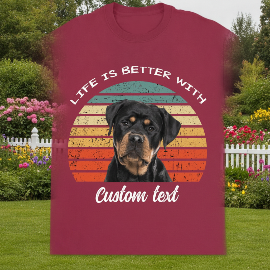 Custom Life Is Better Dog T-Shirt — Gift for Dog Lovers MTU9N