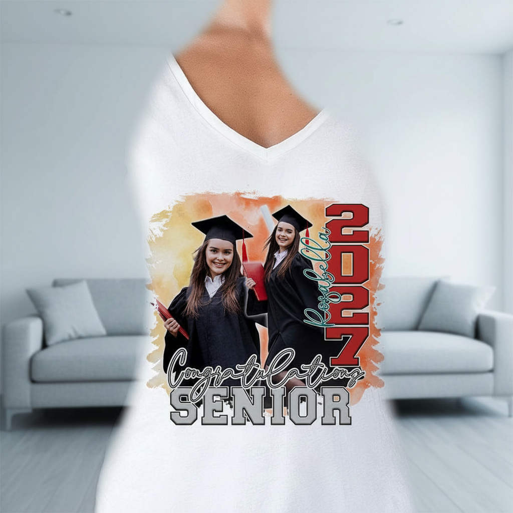 Custom Congratulations Senior Graduation Bright T-Shirt — Custom Gift 9EN73