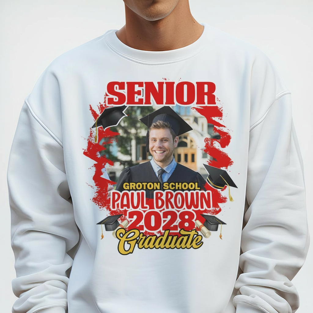 Custom Congrats Senior Graduation Bright T-Shirt — Custom Gift KQSBE