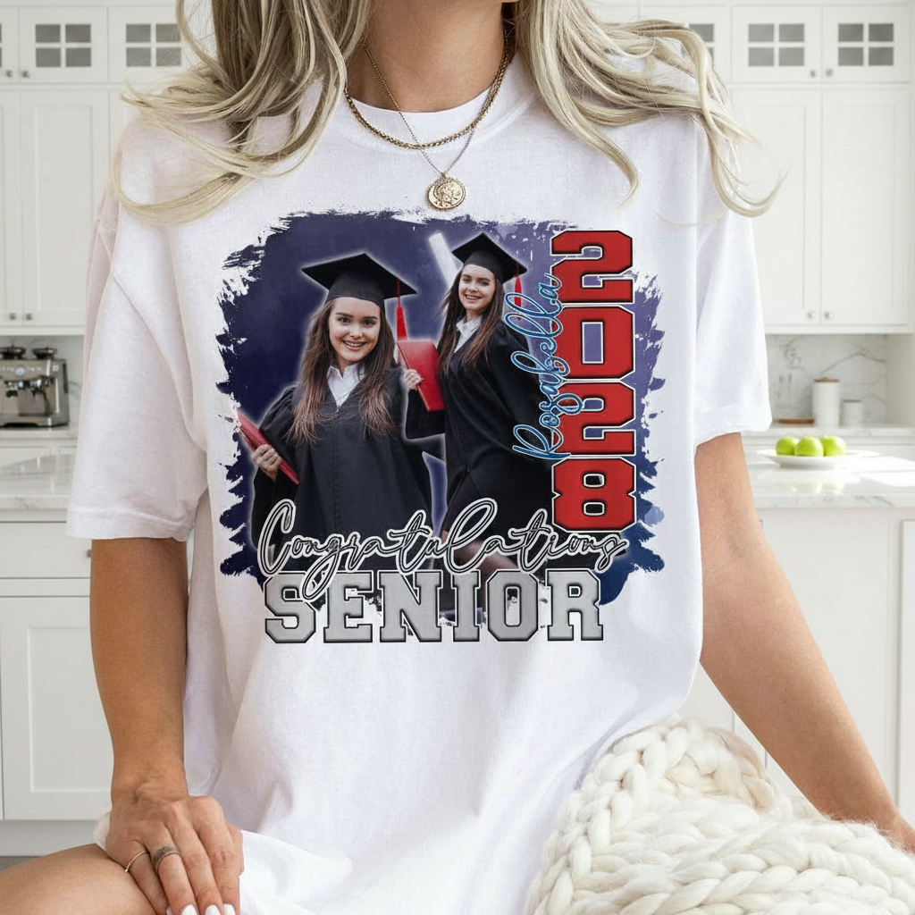 Custom Congratulations Senior Graduation Bright T-Shirt — Custom Gift 9EN73