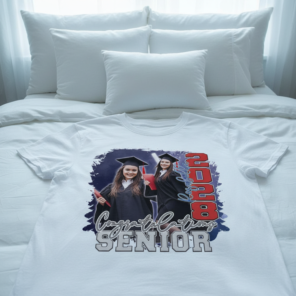 Custom Congratulations Senior Graduation Bright T-Shirt — Custom Gift 9EN73