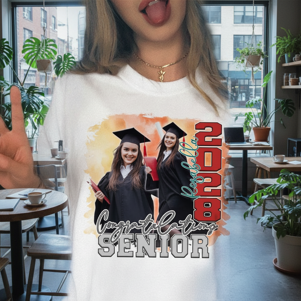 Custom Congratulations Senior Graduation Bright T-Shirt — Custom Gift 9EN73