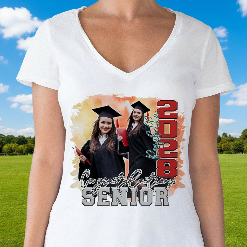 Custom Congratulations Senior Graduation Bright T-Shirt — Custom Gift 9EN73
