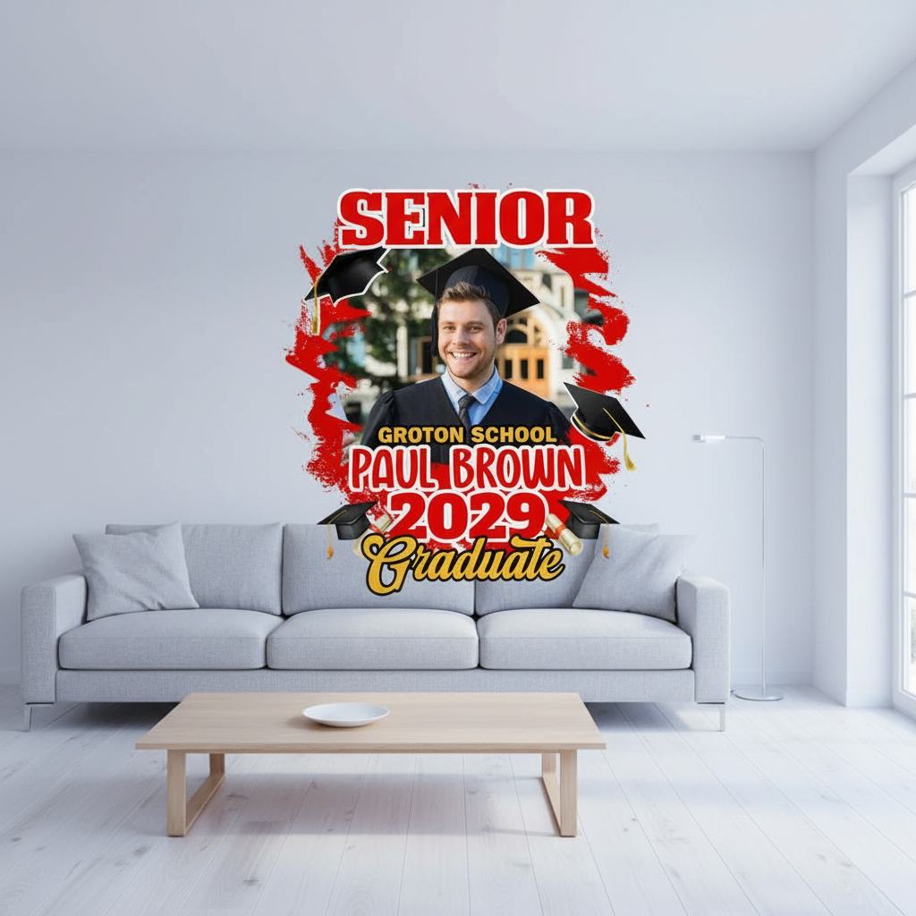 Custom Congrats Senior Graduation Bright T-Shirt — Custom Gift KQSBE