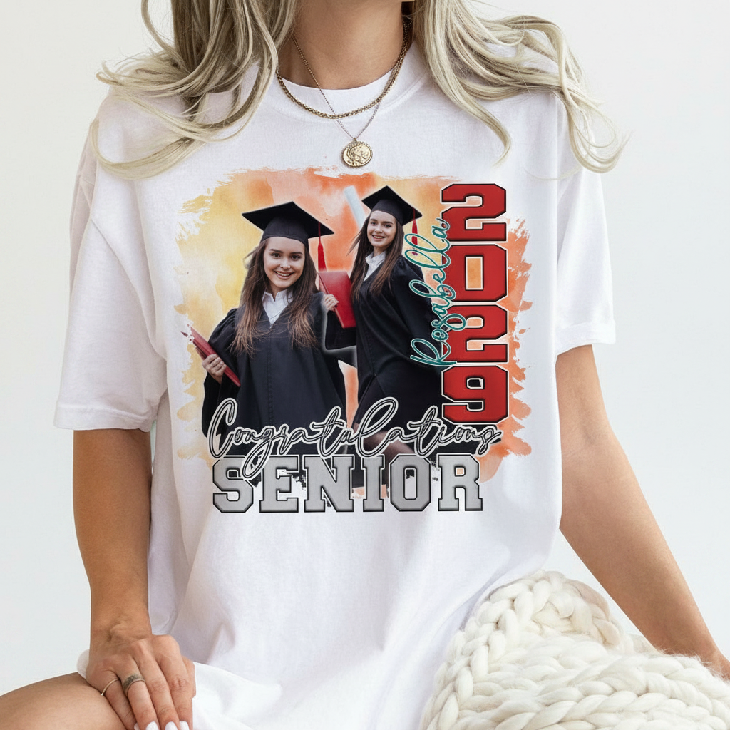 Custom Congratulations Senior Graduation Bright T-Shirt — Custom Gift 9EN73