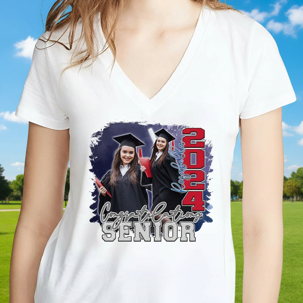 Custom Congratulations Senior Graduation Bright T-Shirt — Custom Gift 9EN73