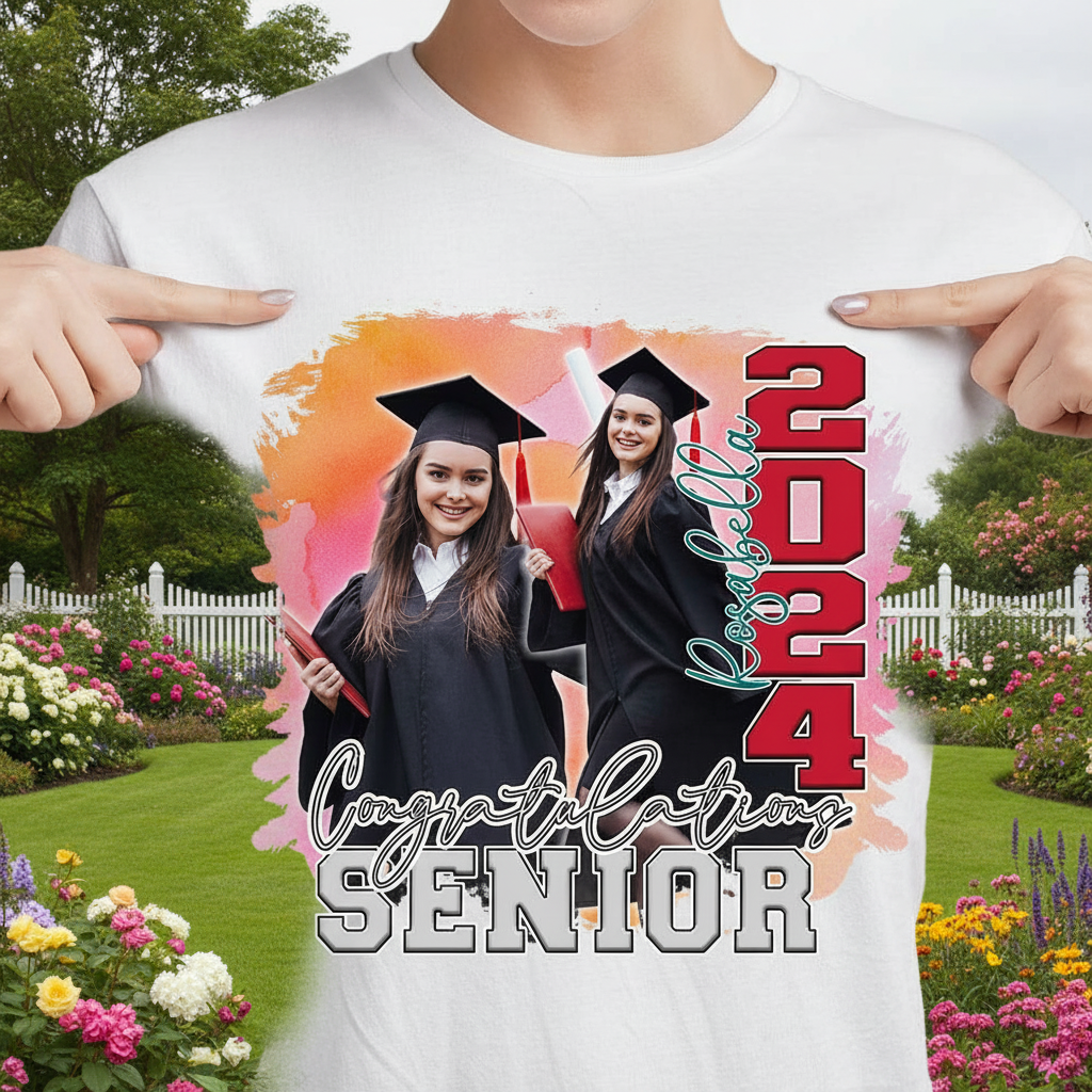 Custom Congratulations Senior Graduation Bright T-Shirt — Custom Gift 9EN73