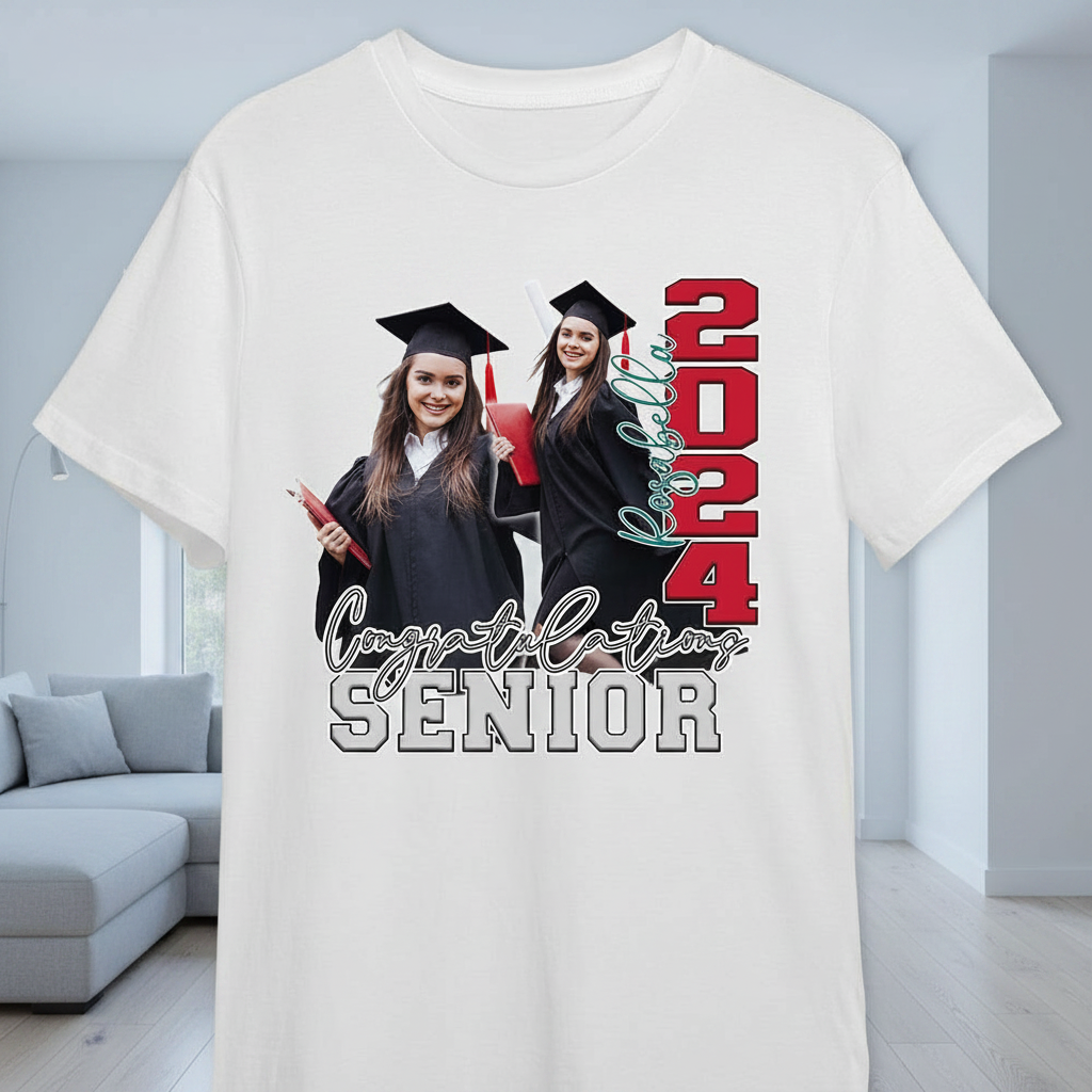 Custom Congratulations Senior Graduation Bright T-Shirt — Custom Gift 9EN73