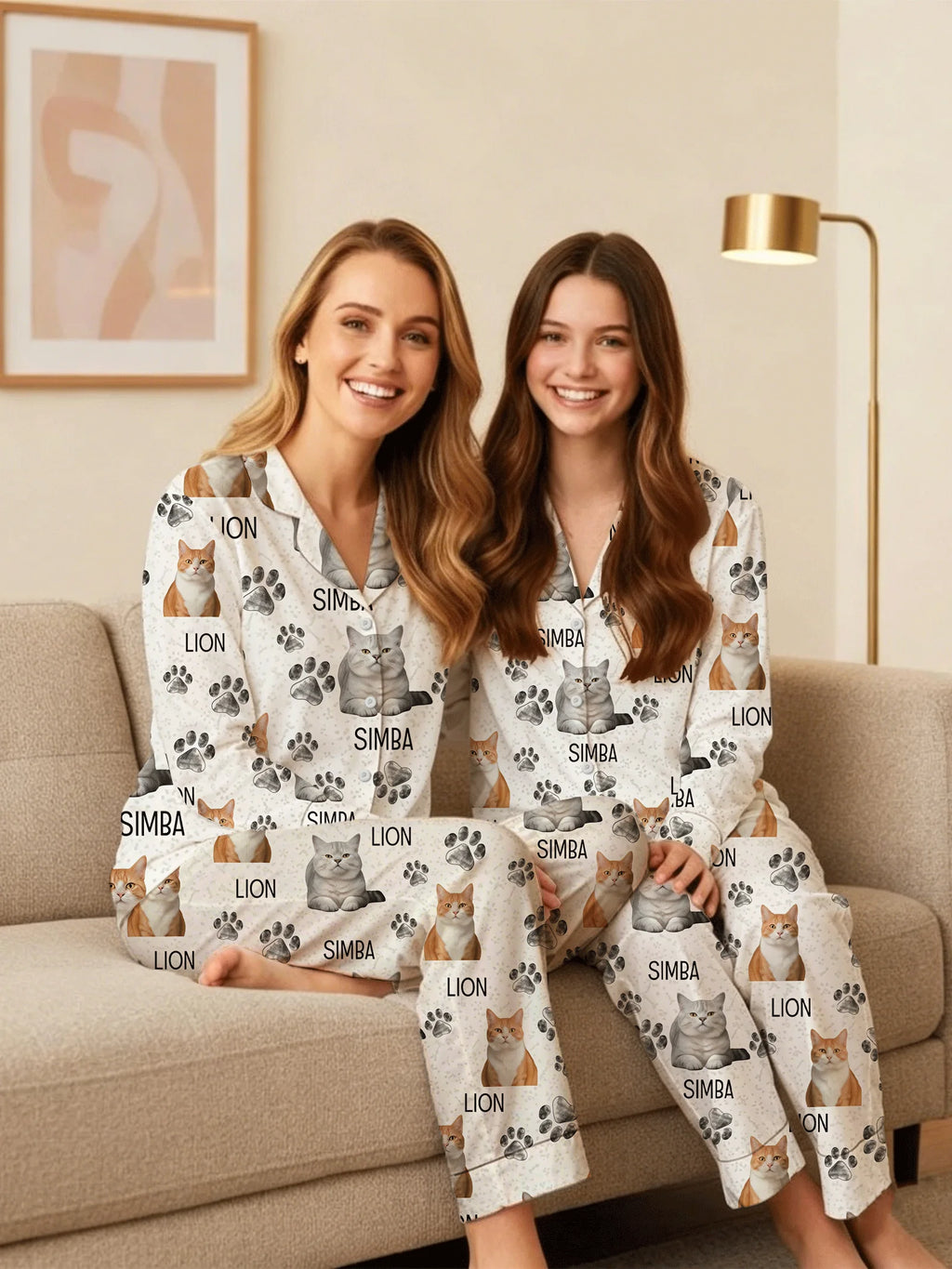 Custom pajama set - Personalized sleepwear gift from GoldMonkey Print