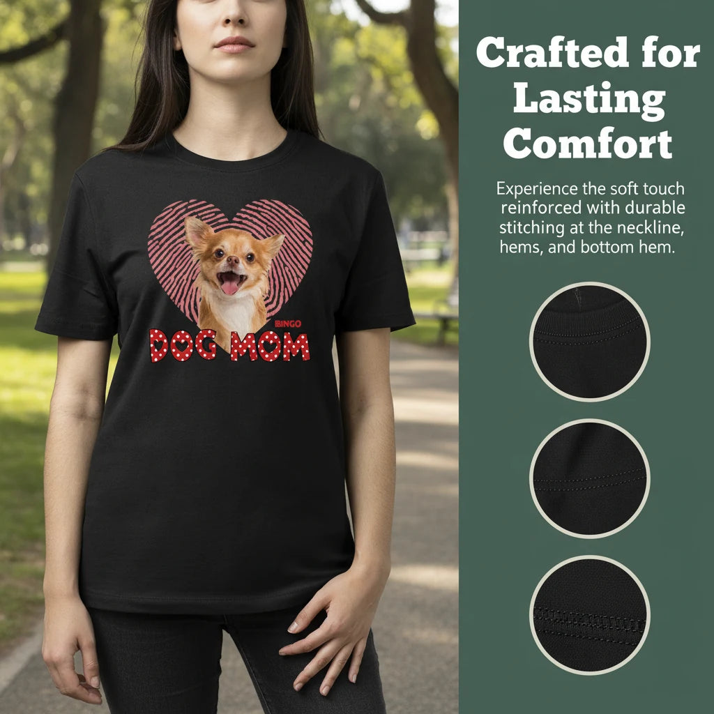 Custom Photo Upload Dog T-Shirt - product care and notice