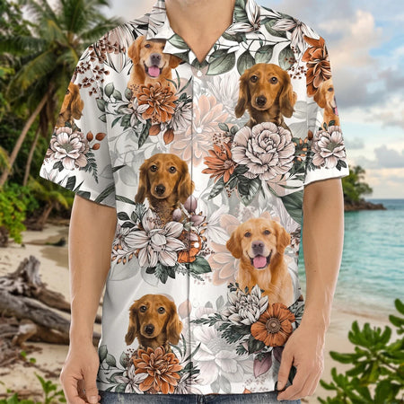 Custom Hawaiian Shirt — Hawaiian Shirt - main product view with custom photo design