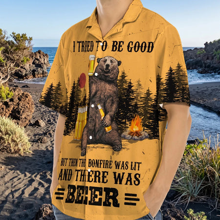 Custom Tried Be Good Hawaiian Shirt - design close up view