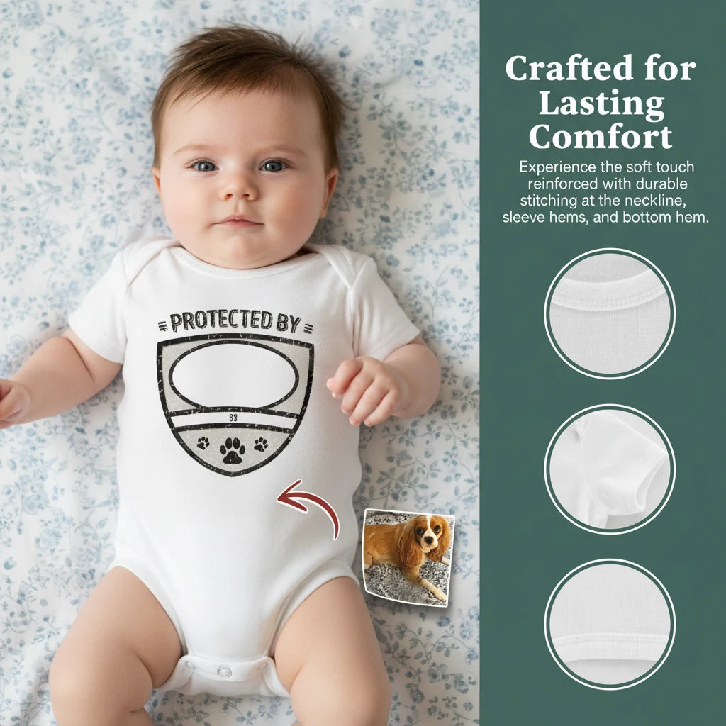 Custom Protected Kid Dog T-Shirt - product care and notice