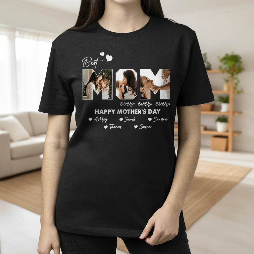 Custom This Grandpa Belongs T-Shirt - detail view of personalized print