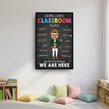 In This Classroom You Wall Art - design close up view