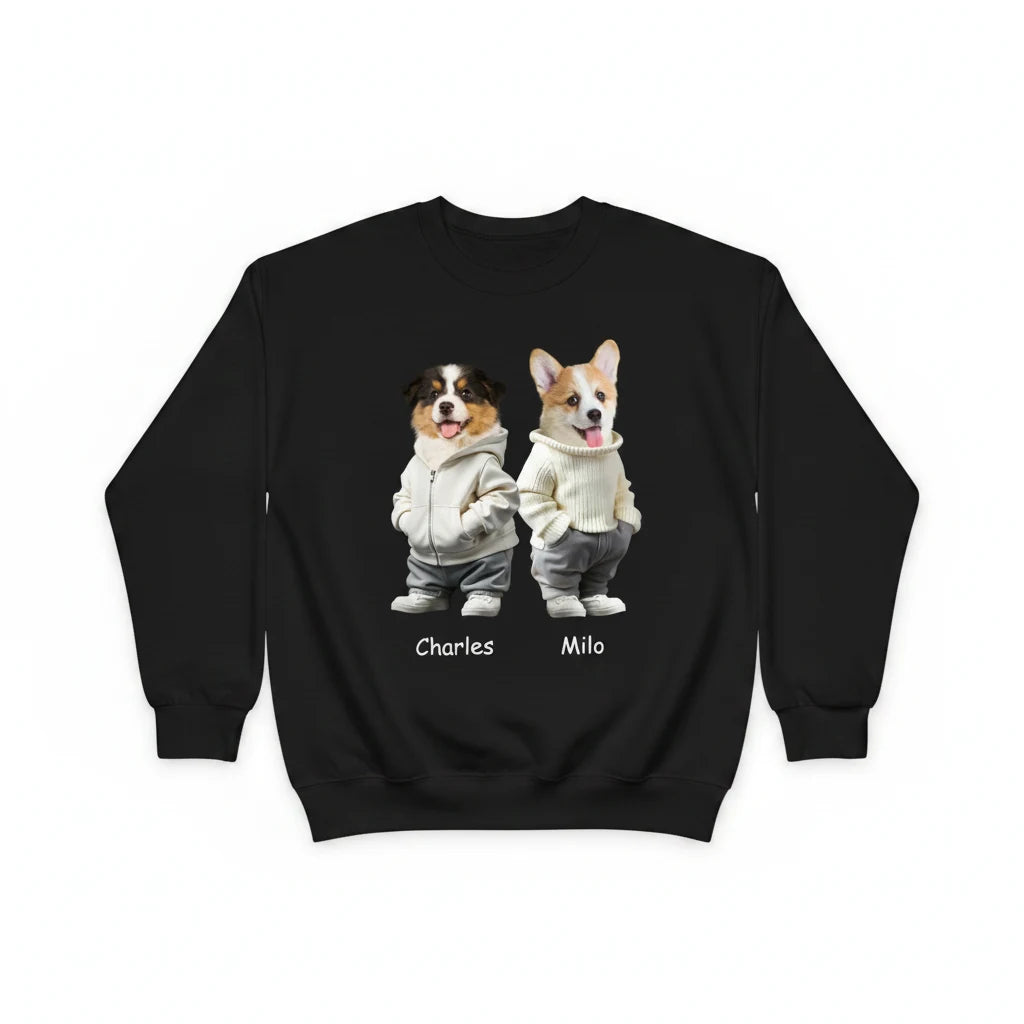 Custom Face Cute Dog Baby Shirt - white background product photo