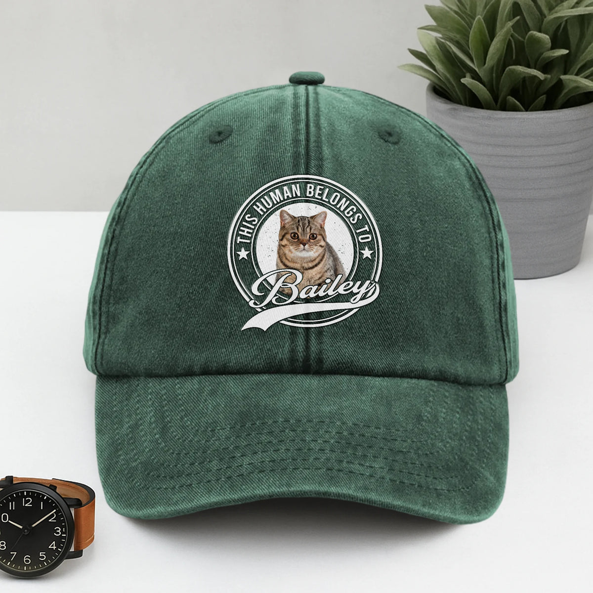 Custom Photo Human Belongs Baseball Cap - product care and notice