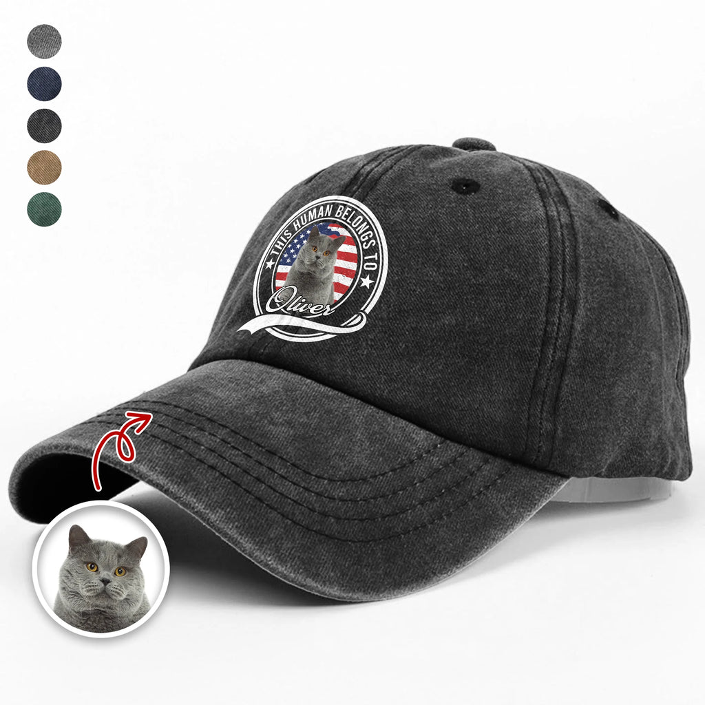 Custom Photo Human Belongs Baseball Cap - product care and notice