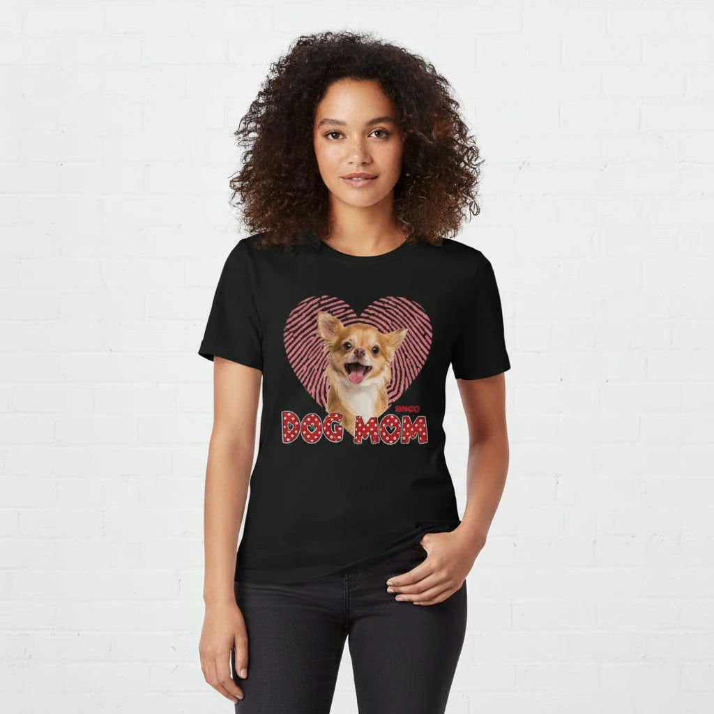 Custom Photo Upload Dog T-Shirt - main product view with custom photo design