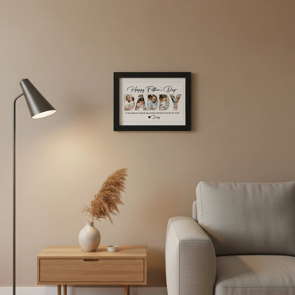 Making Memories For Father'S Picture Frame - main product view with custom photo design