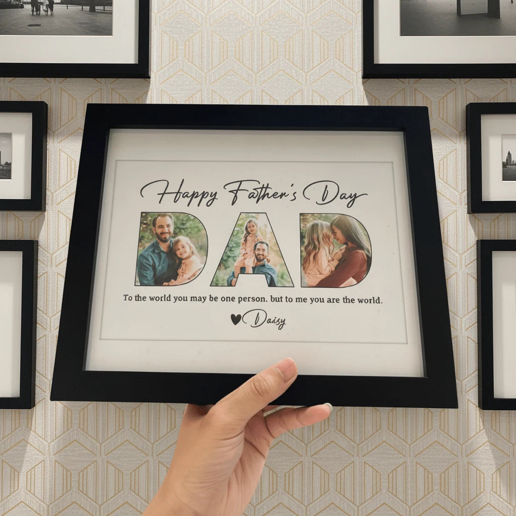 Making Memories For Father'S Picture Frame - white background product photo