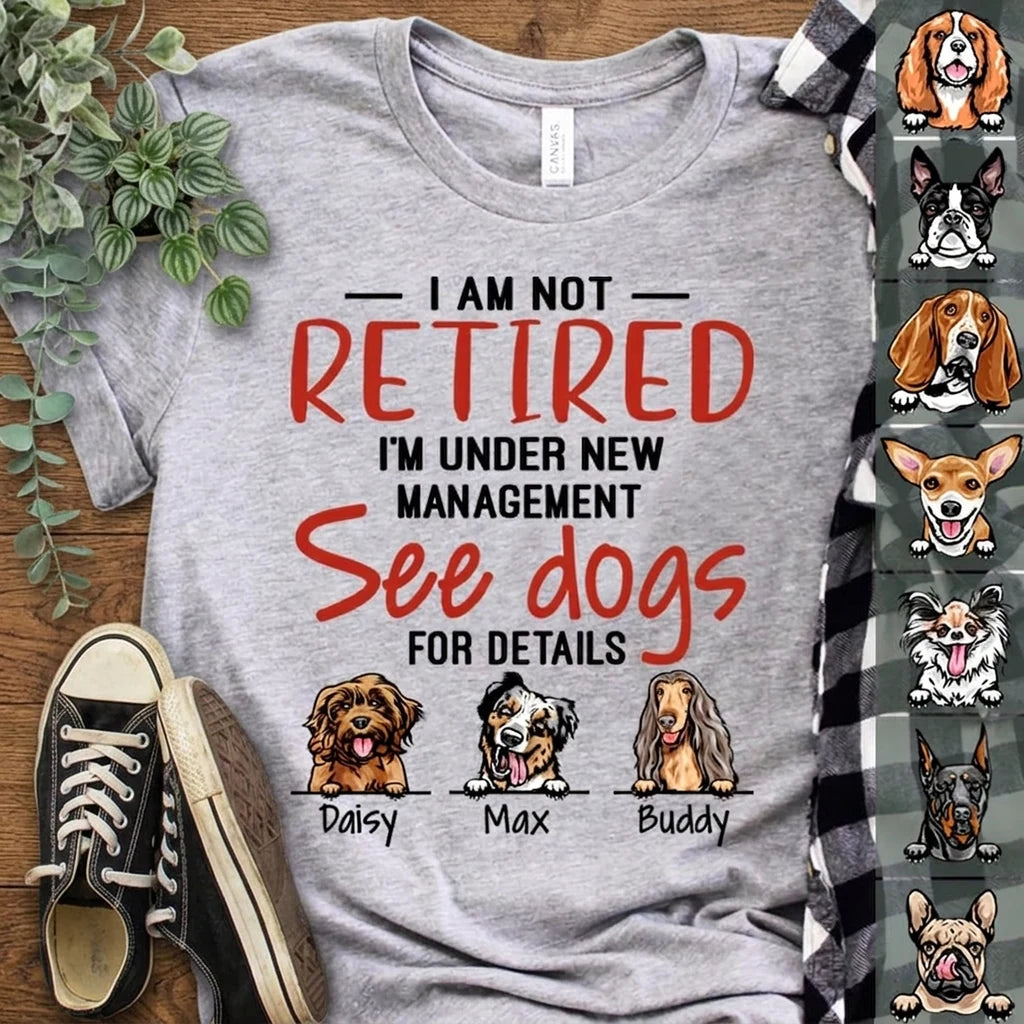 Custom Dog Retired Im Hoodie - white background product photo