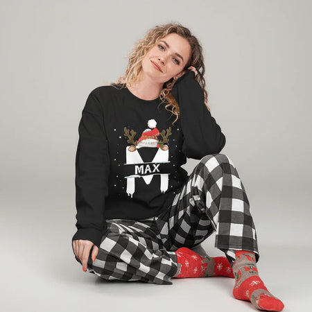 Custom Christmas Alphabet Holidays Apparel - design close up view