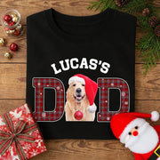 Custom Dog Cat Dad T-shirt - main product view with custom photo design