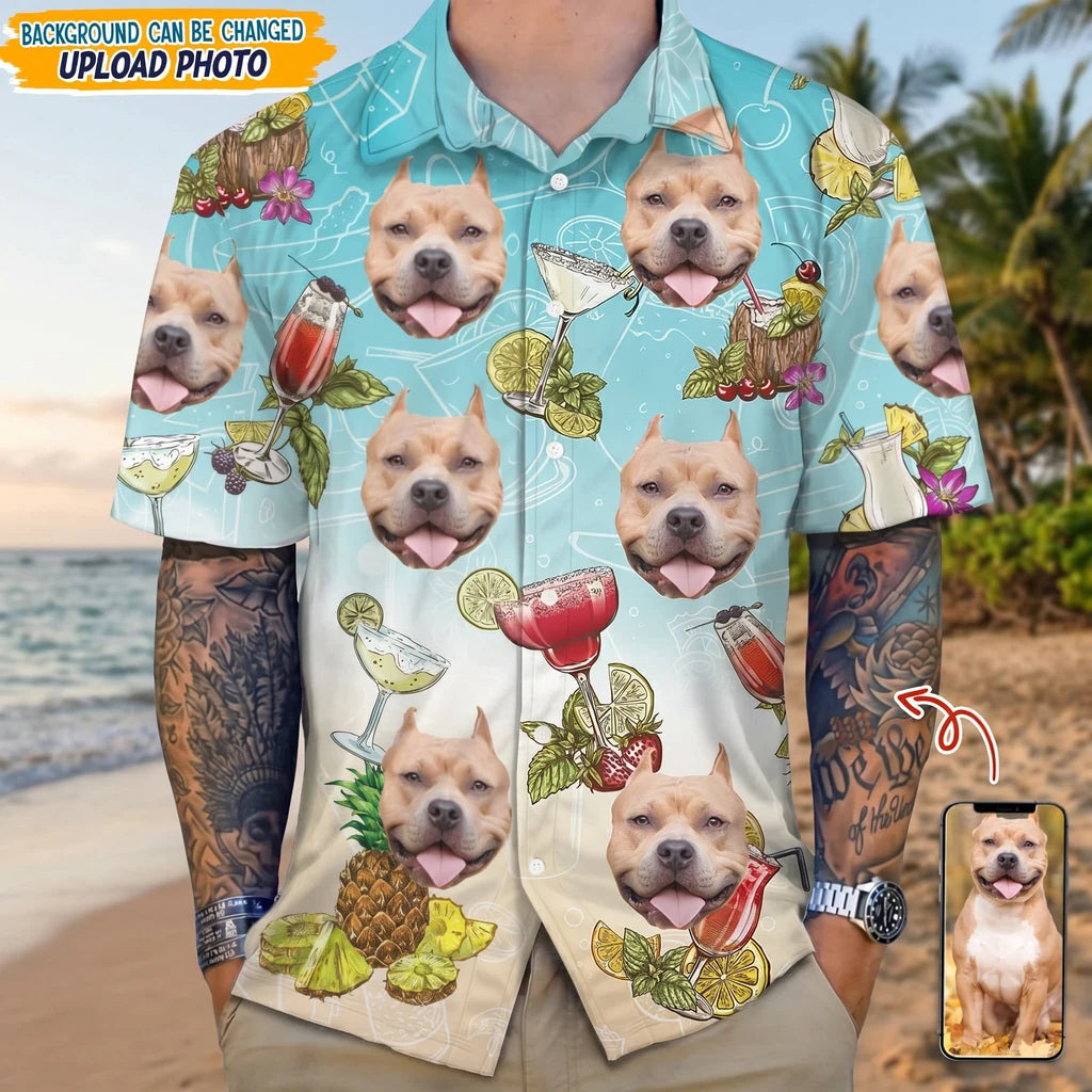 Custom Dog Cocktail Glasses Hawaiian Shirt - product care and notice