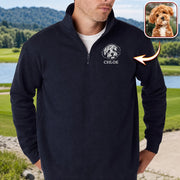 Custom Dog Cat Face Sweatshirt - main product view with custom photo design
