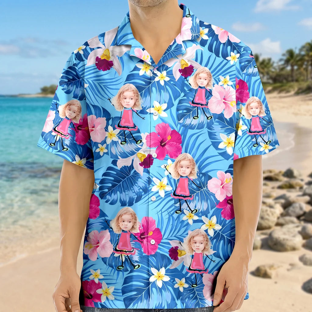 Custom Funny Kids Family Hawaiian Shirt - product care and notice