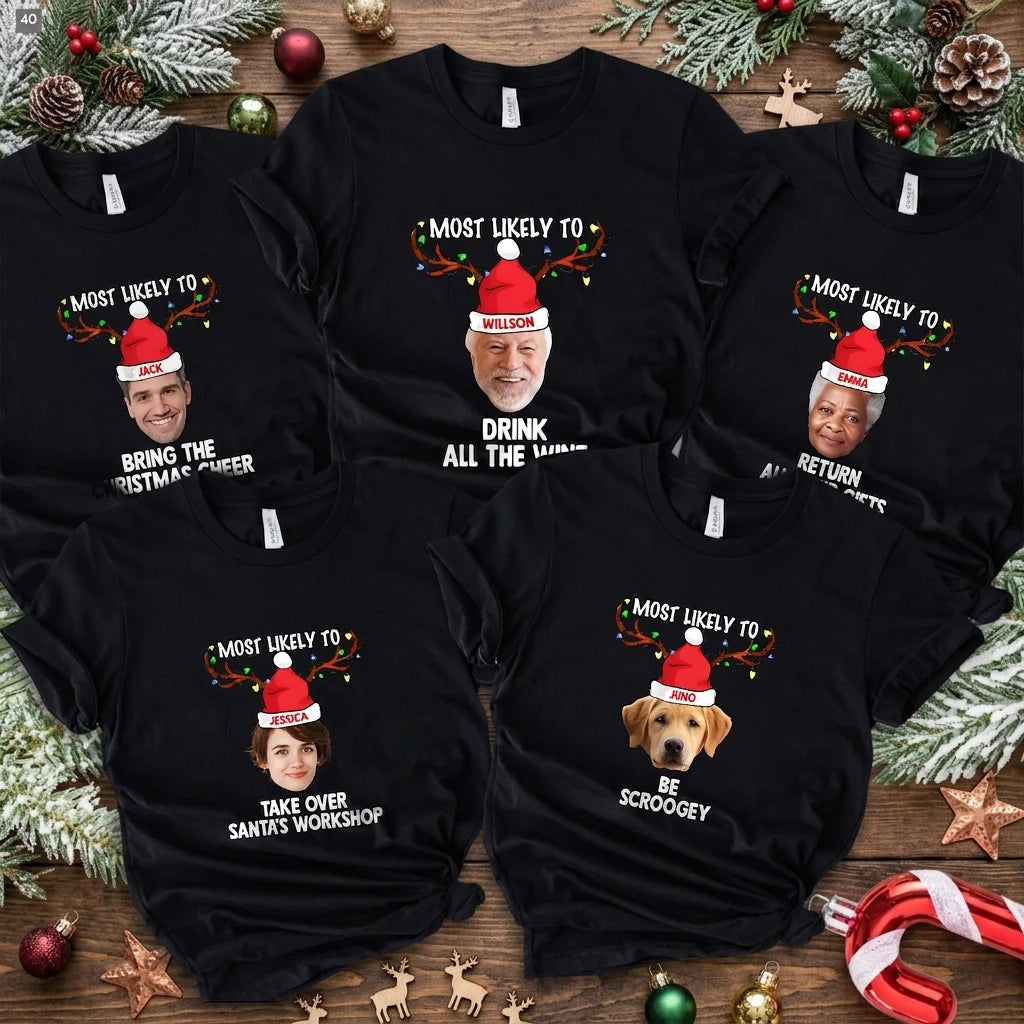 Custom Funny Matching Family T-shirt - design close up view