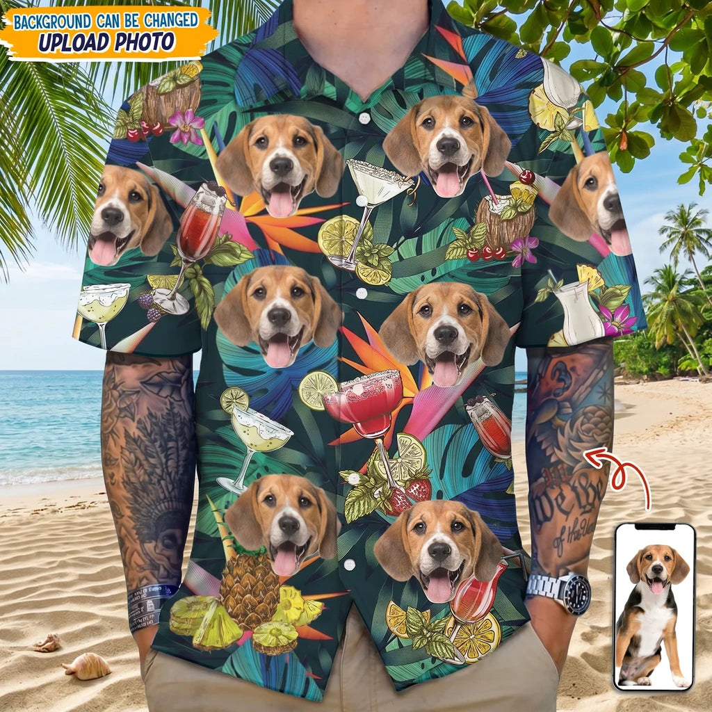 Custom Dog Cocktail Glasses Hawaiian Shirt - product care and notice