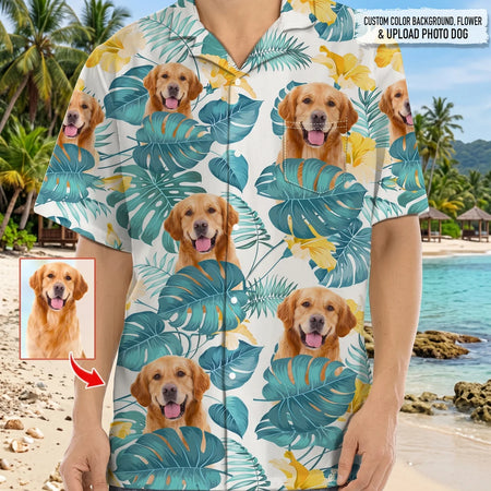 Custom Dog Mens Hawaiian Hawaiian Shirt - product care and notice