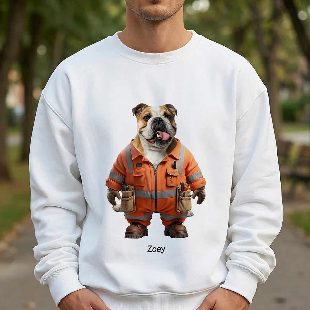 Custom Cool Dog Cat T-Shirt - white background product photo