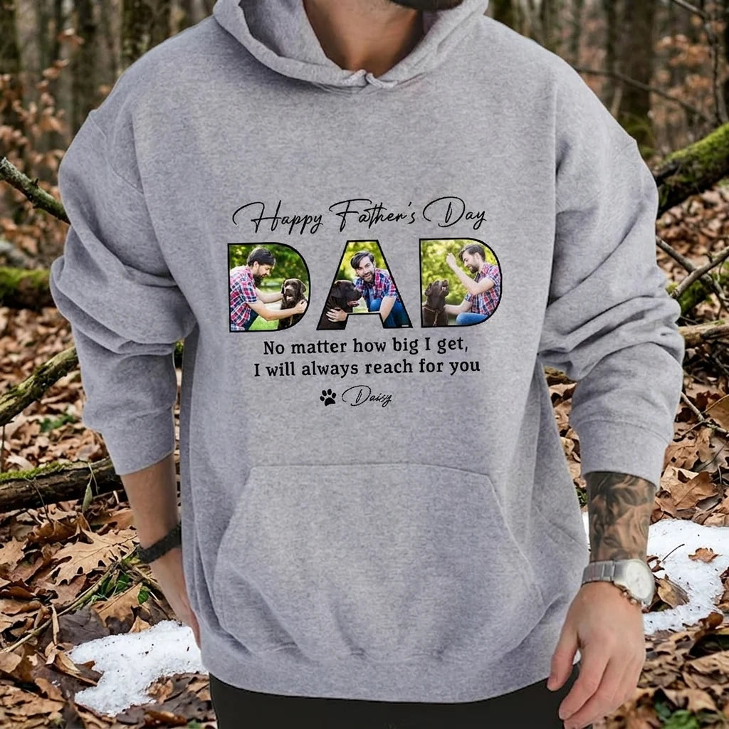 Custom Happy Fathers Day T-shirt - white background product photo