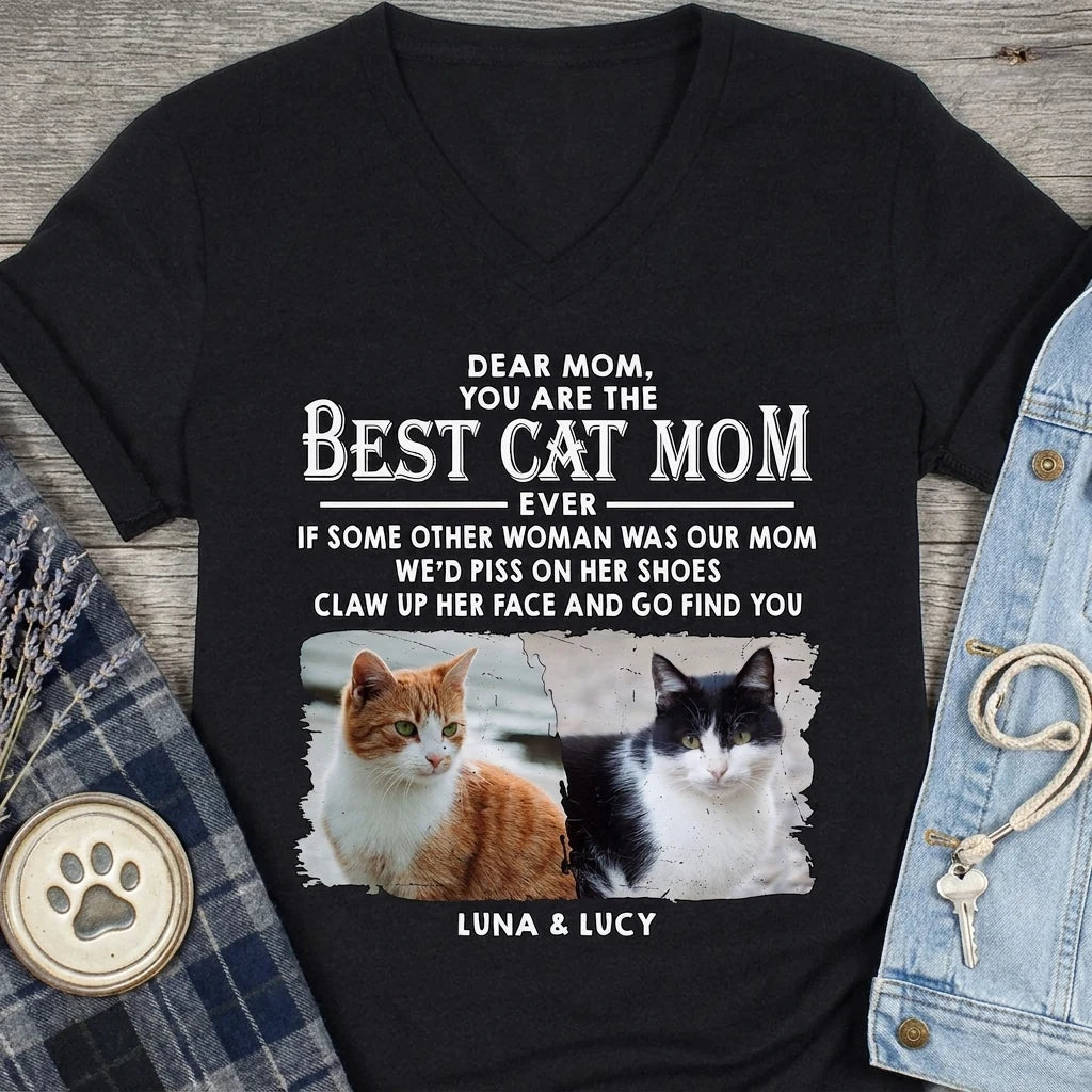 Custom Cats Go Find T-Shirt - size chart