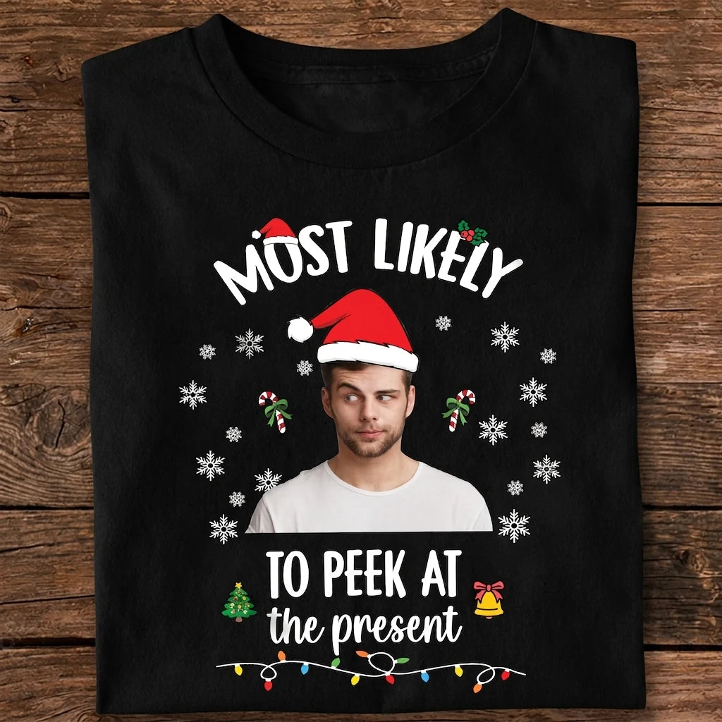 Custom Santa Christmas Matching T-shirt - fabric material detail