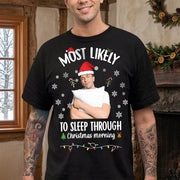 Custom Santa Christmas Matching T-shirt - main product view with custom photo design