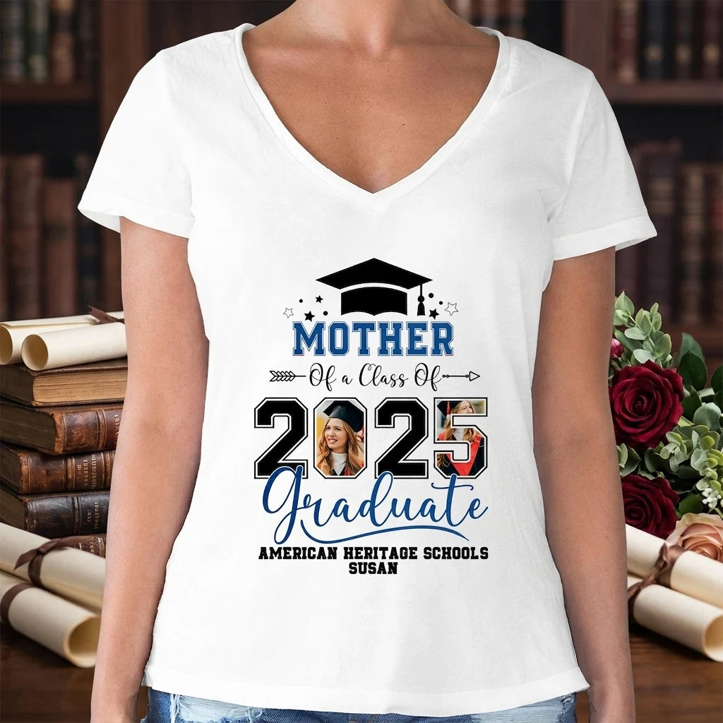 Custom Family Class Graduation T-shirt - product care and notice
