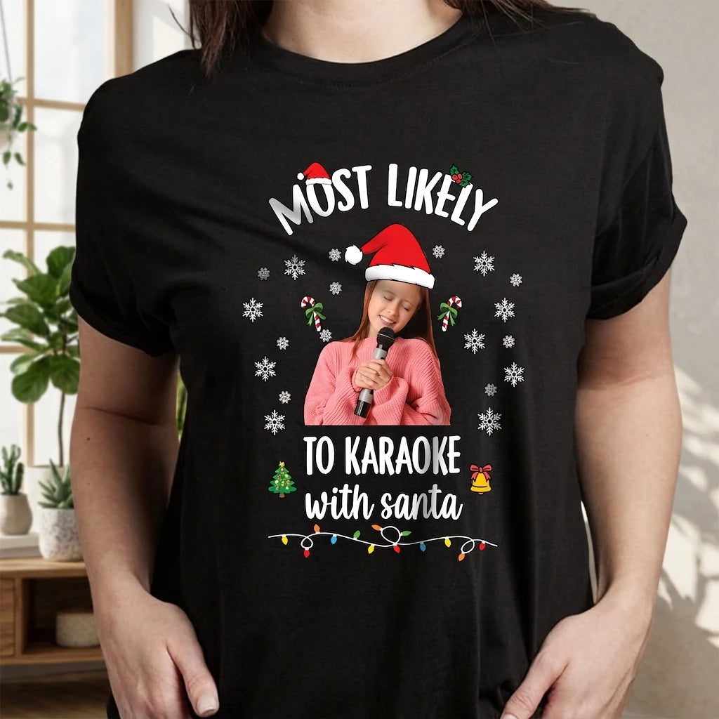 Custom Santa Christmas Matching T-shirt - product care and notice