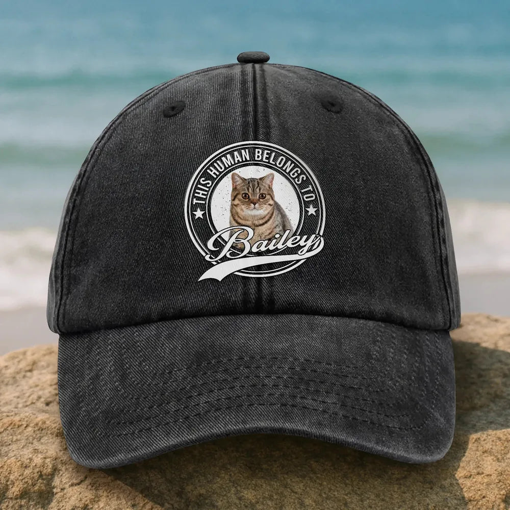 Custom Photo Human Belongs Baseball Cap - product care and notice