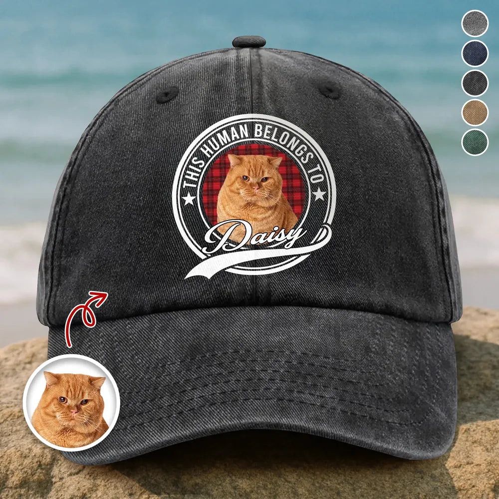 Custom Photo Human Belongs Baseball Cap - product care and notice