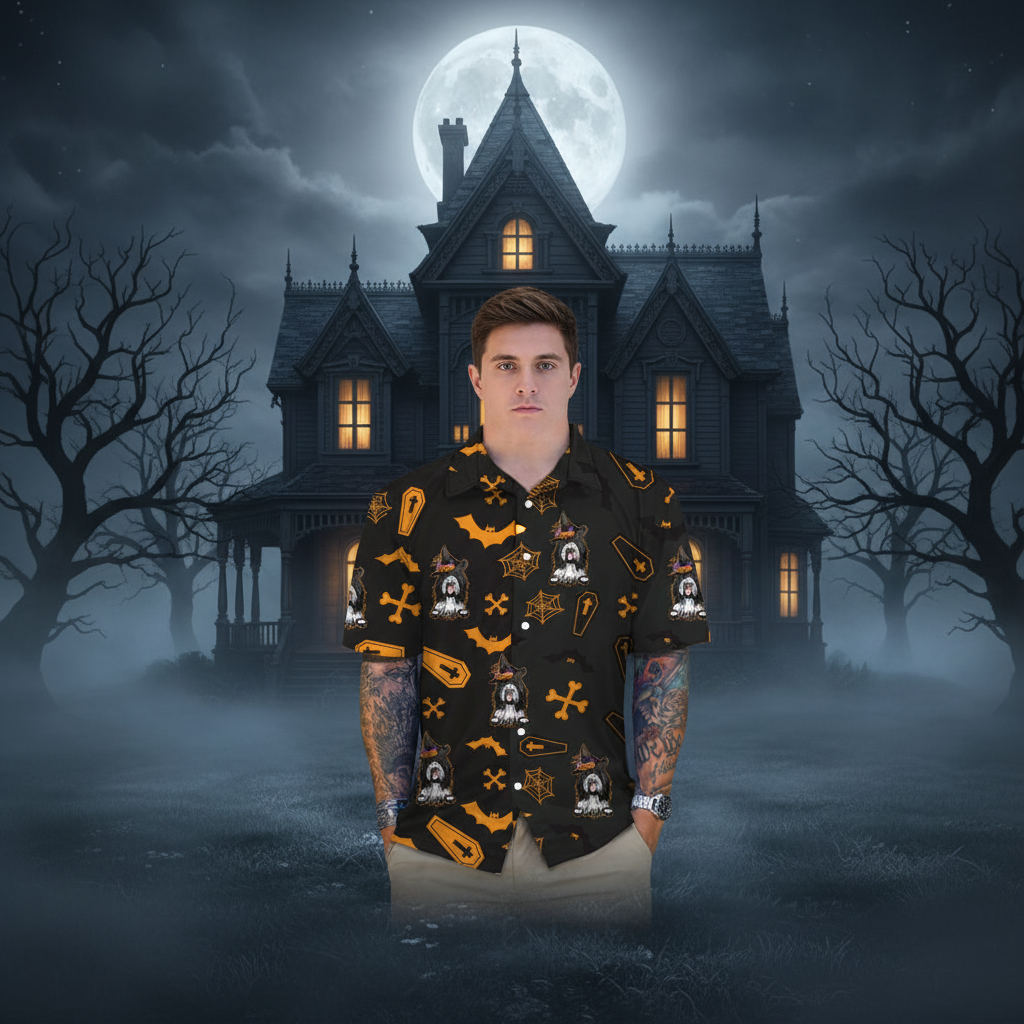 Custom Dog Cat Halloween Hawaiian Shirt — Gift for Pet Lovers EPFQC