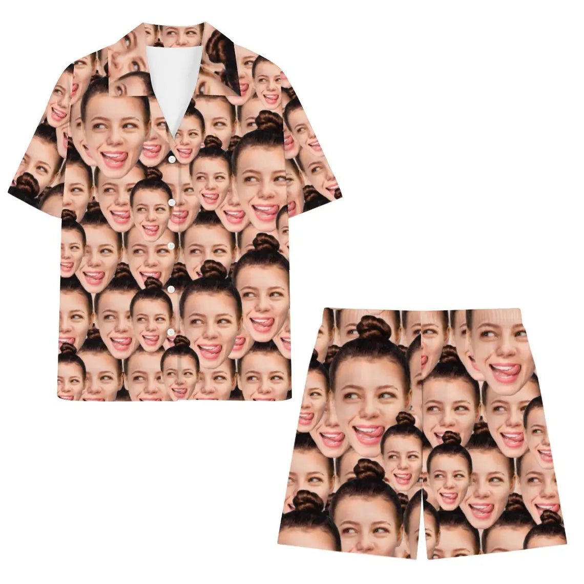 Custom Photo Upload Face Pajama Set NXNPI