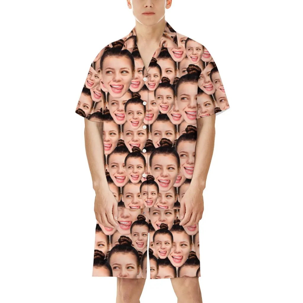 Custom Photo Upload Face Pajama Set NXNPI