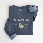 EMBROIDERED Customizable Mama Goose Sweatshirt - main product view with custom photo design