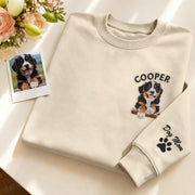 Custom Embroidered Sweatshirt Pet Sweatshirt - main product view with custom photo design